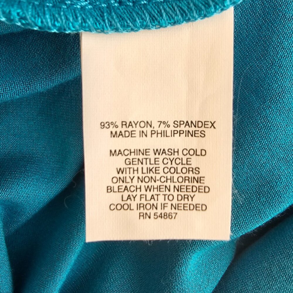 Express Vintage Sleeveless Top with Embellished Brooch | NWT | XS | Turquoise - Picture 9 of 10
